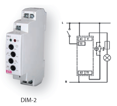 Лестничный автомат с настройкой уровня освещенности DIM-2